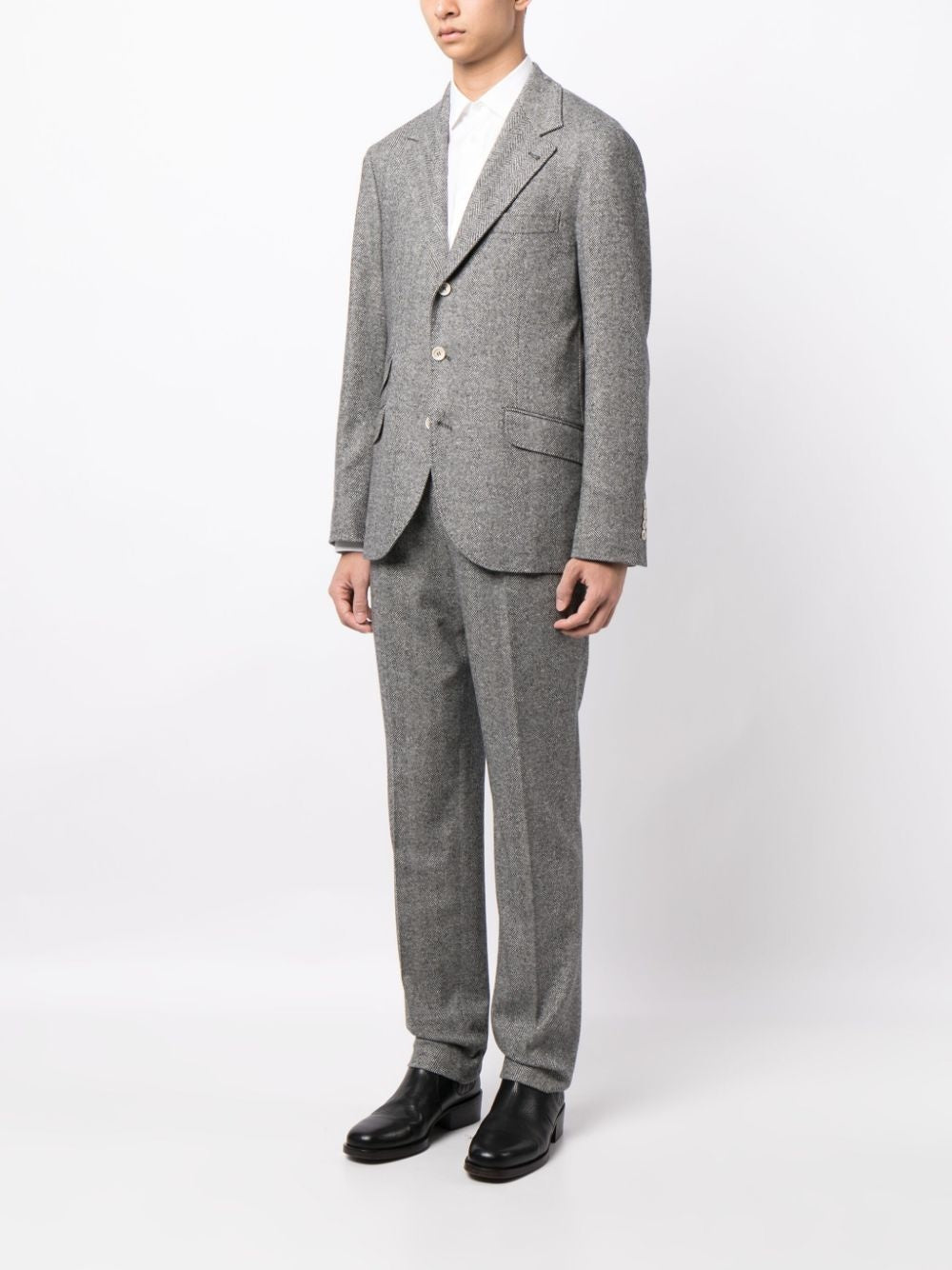 Gray Wool Two-Piece Suit