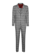 Gray Silk Two-Piece Suit