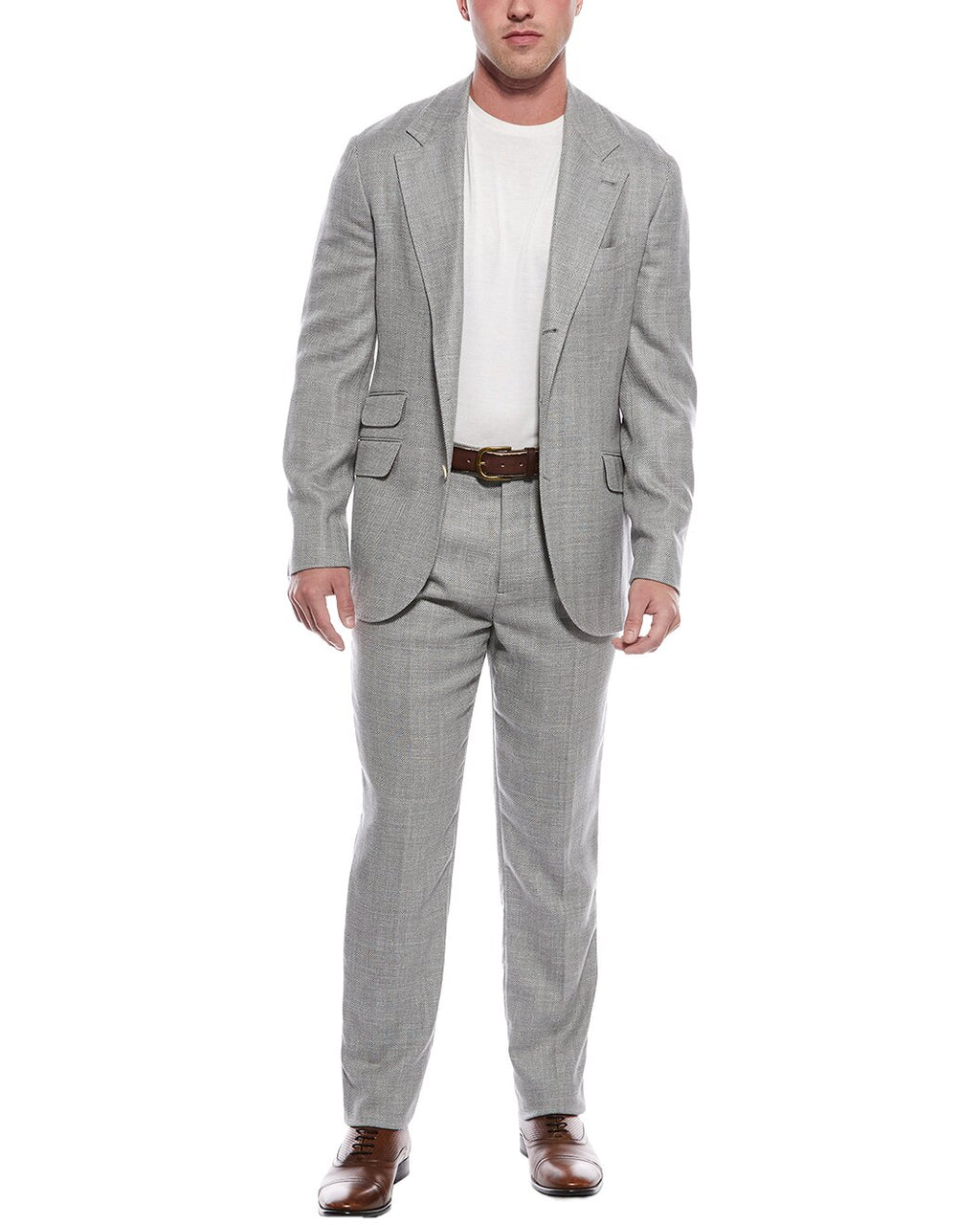 Gray Wool Two-Piece Suit