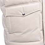 White Polyamide Full-Length Jacket