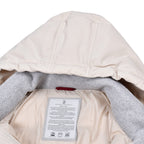 White Polyamide Full-Length Jacket