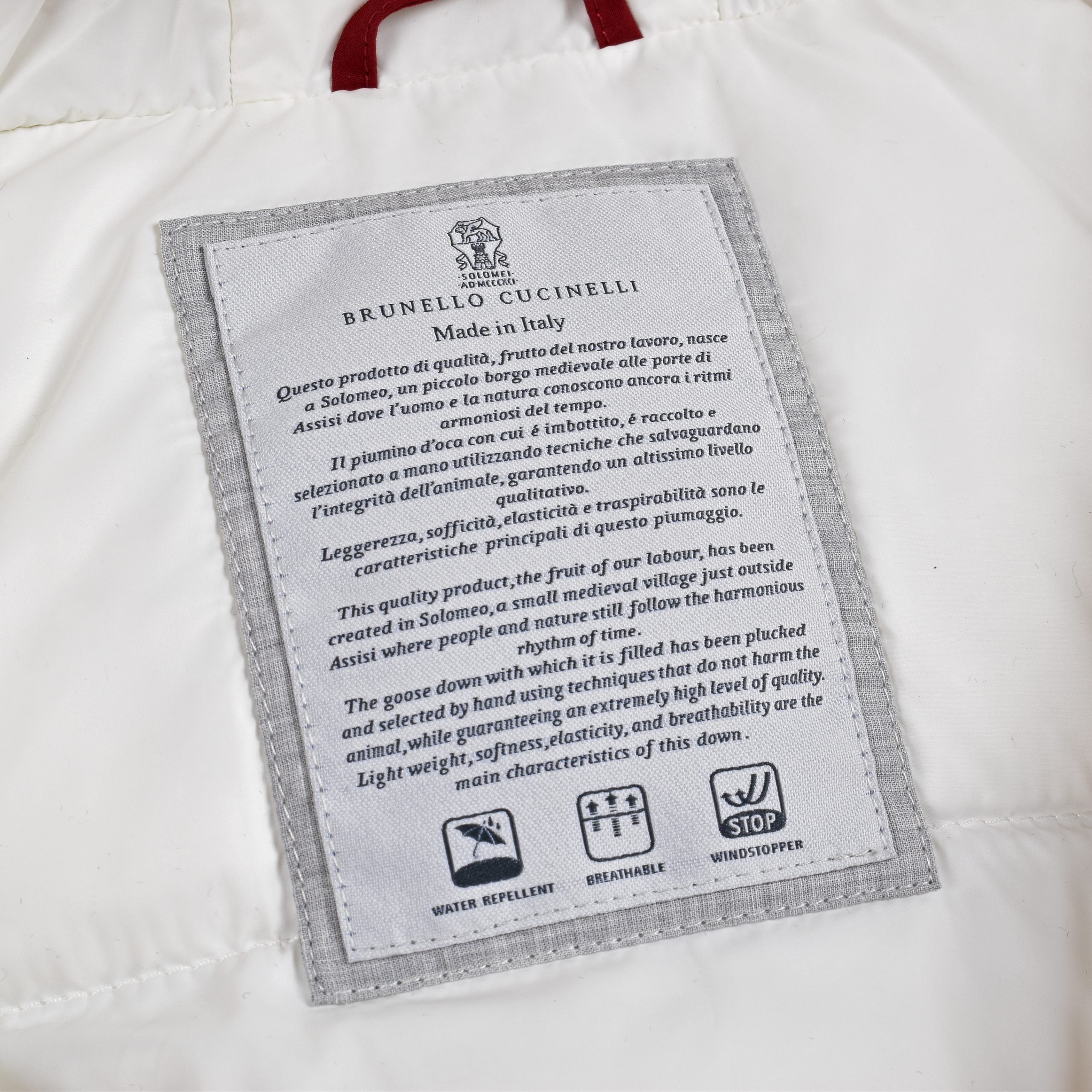 Beige Cotton Full-Length Jacket