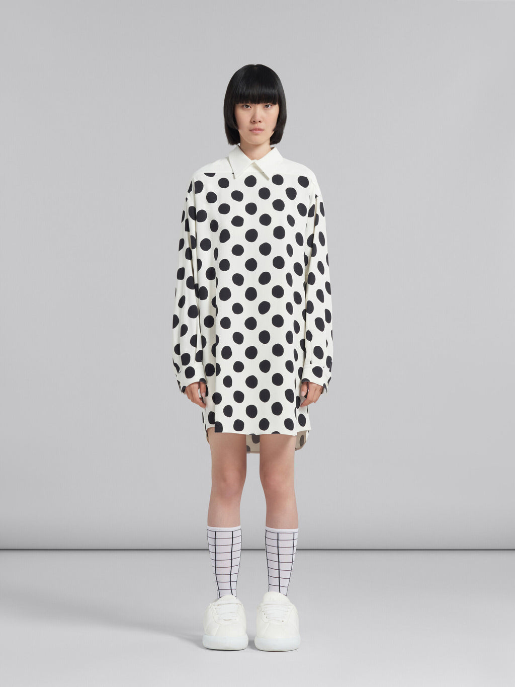 White Fibres Casual Dress