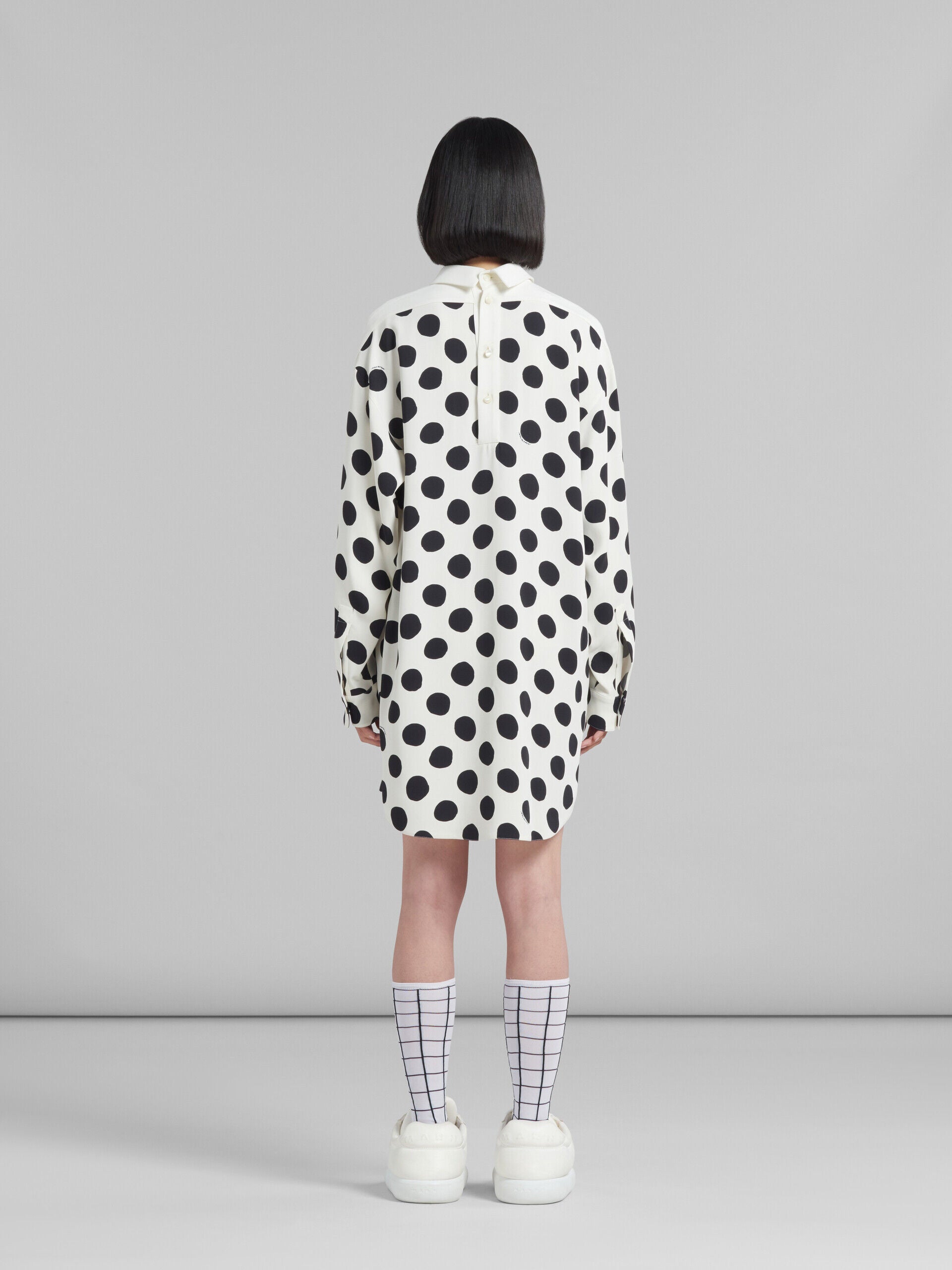 White Fibres Casual Dress