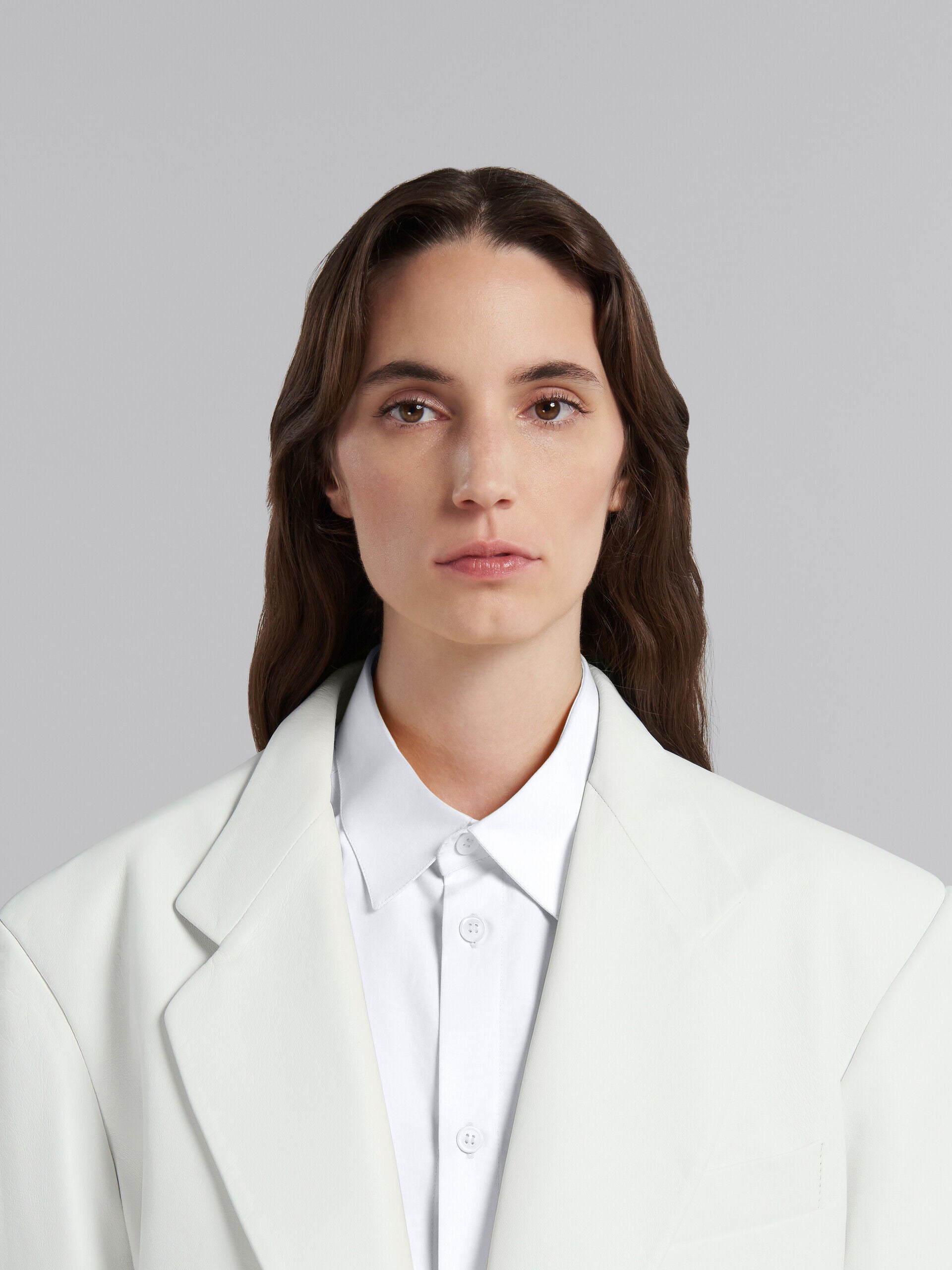 White Fibres Jackets And Coat