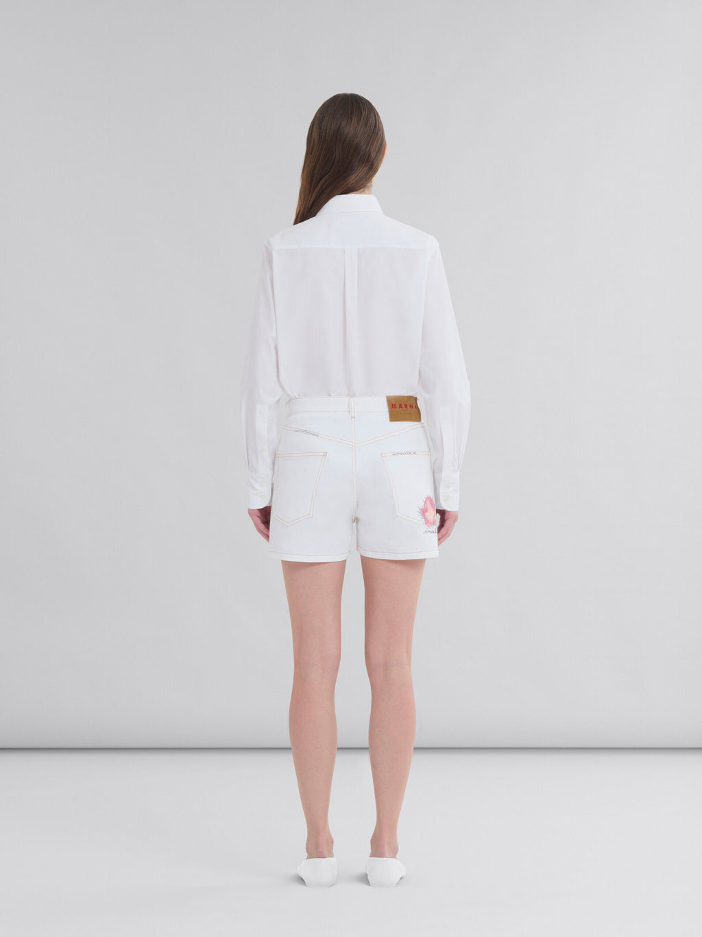White Fibres Shorts