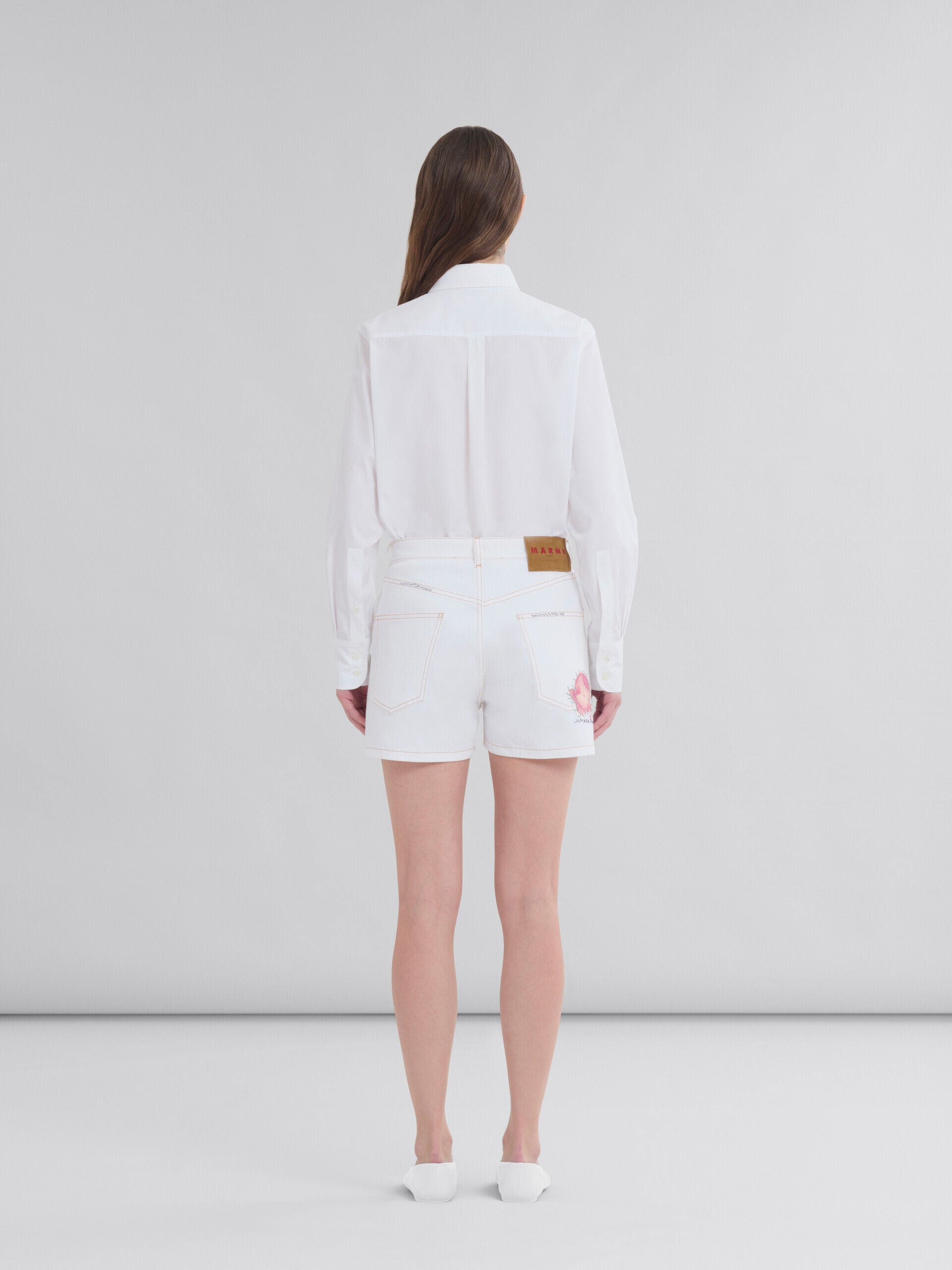 White Fibres Shorts