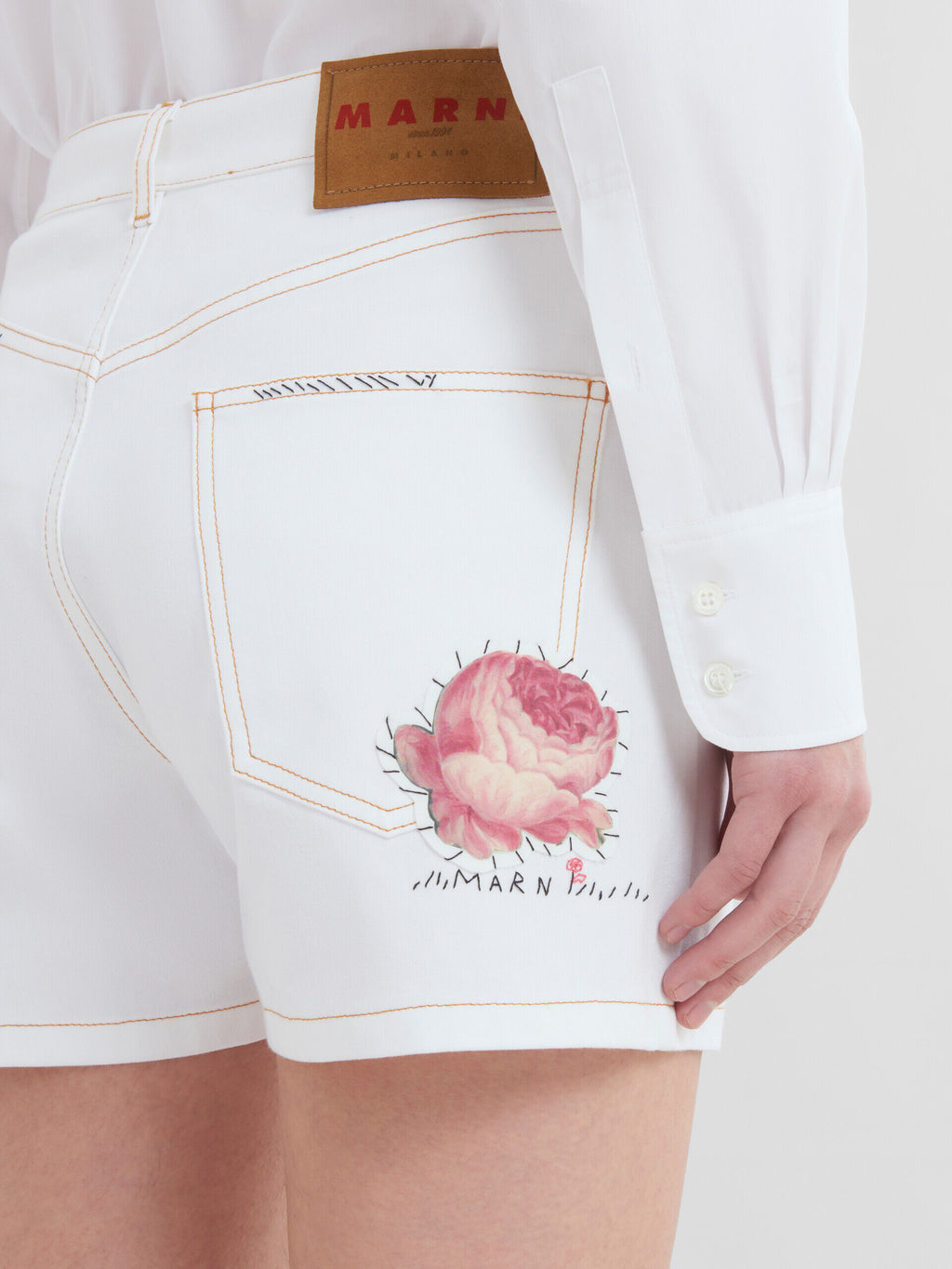 White Fibres Shorts