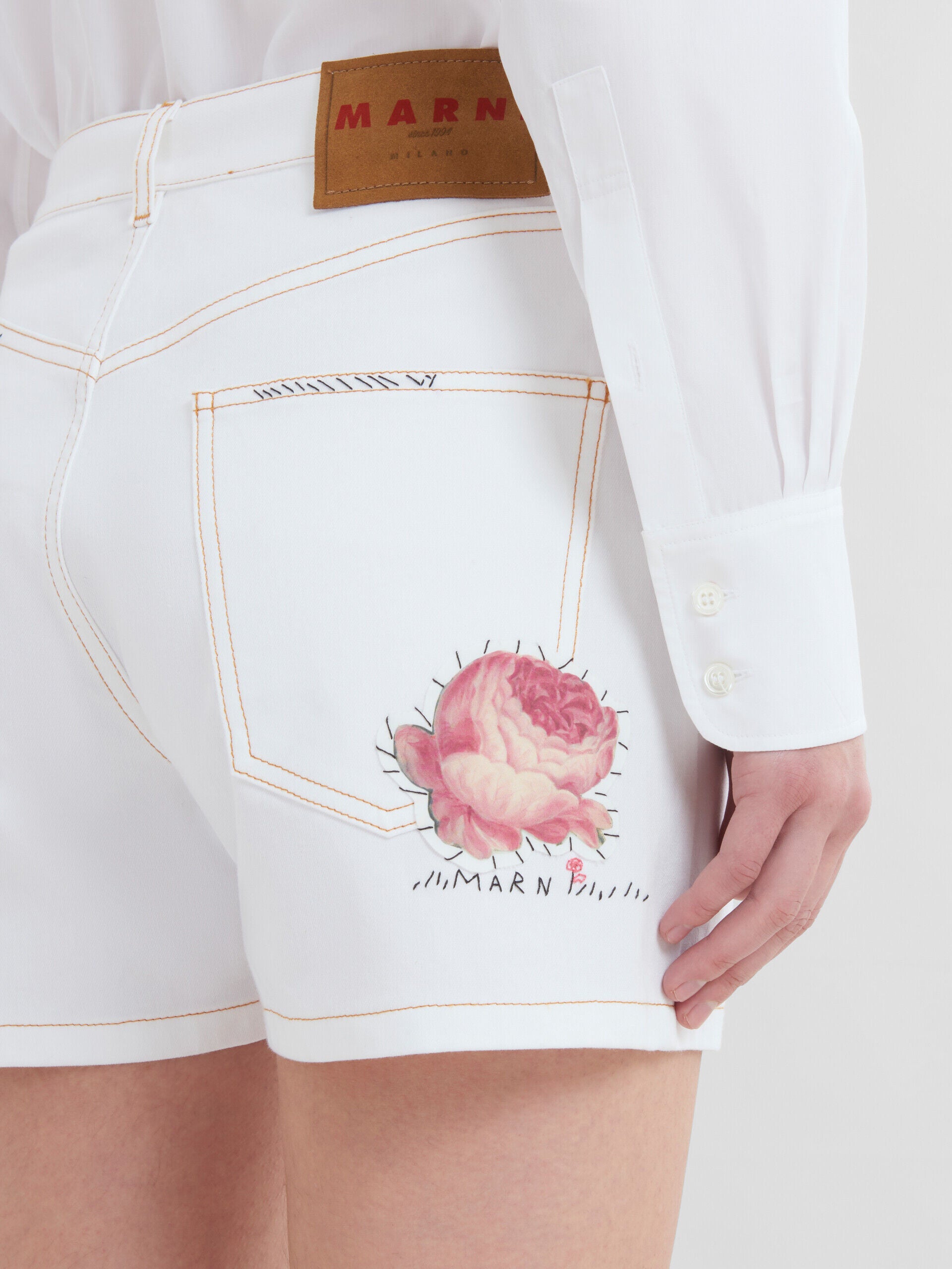 White Fibres Shorts