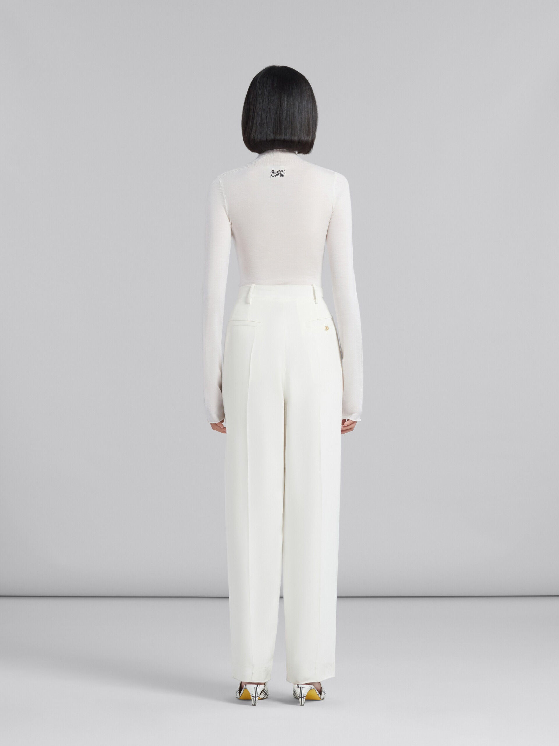 White Fibres Casual Pants