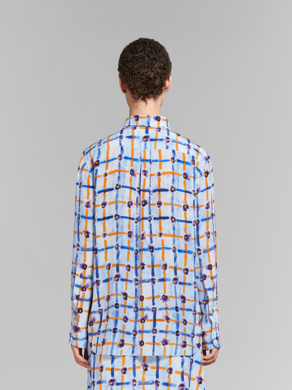 Blue Fibres Pattern Shirt