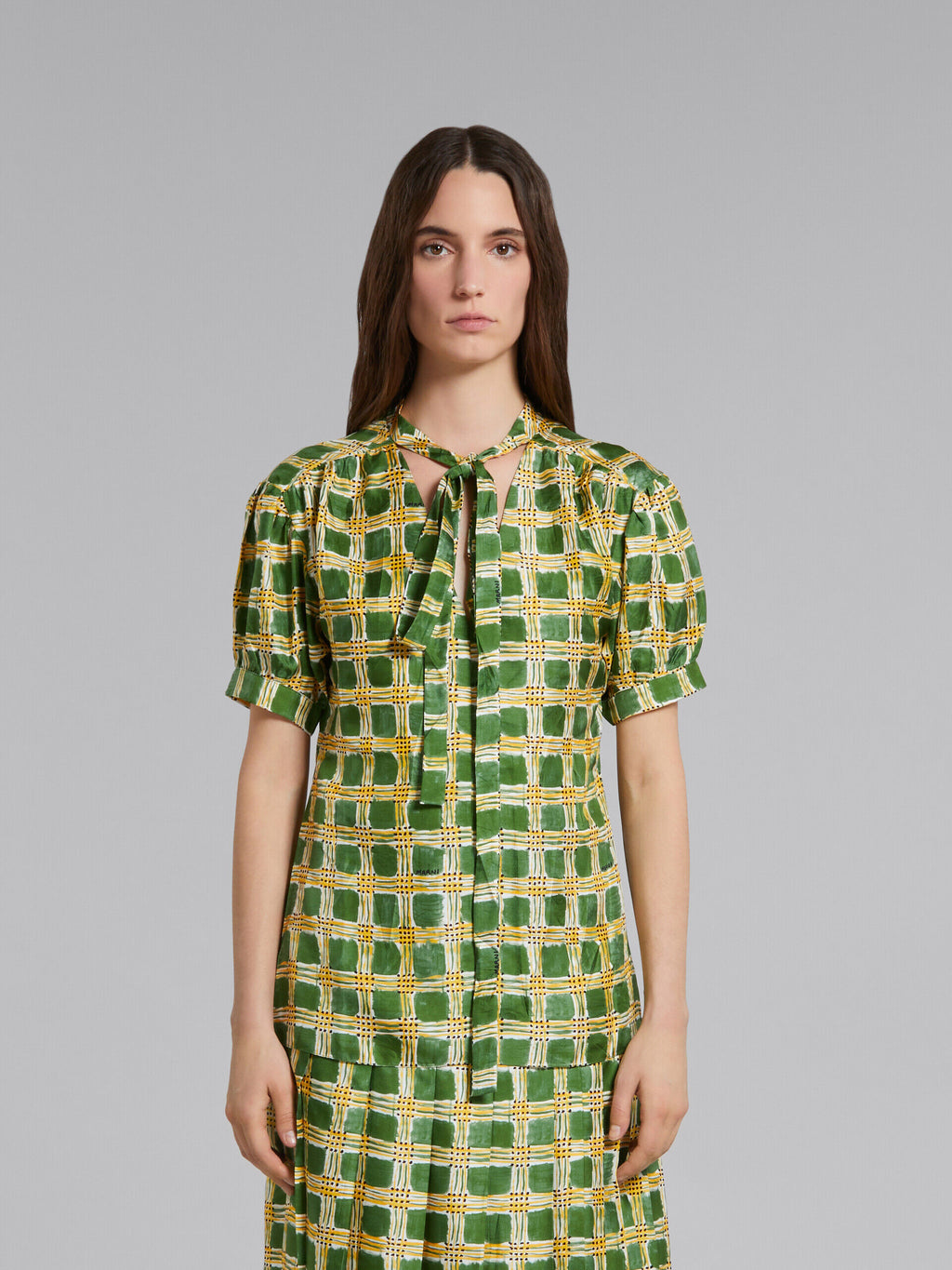 Green Fibres Pattern Shirt