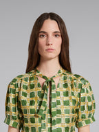 Green Fibres Pattern Shirt