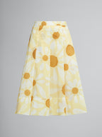 Yellow Fibres Midi Skirt