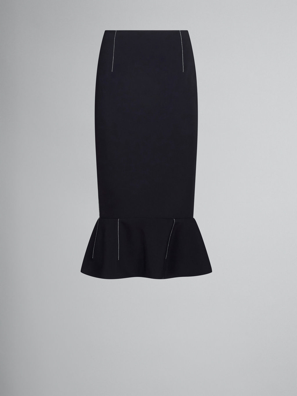 Black Fibres Long Skirt