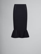 Black Fibres Long Skirt