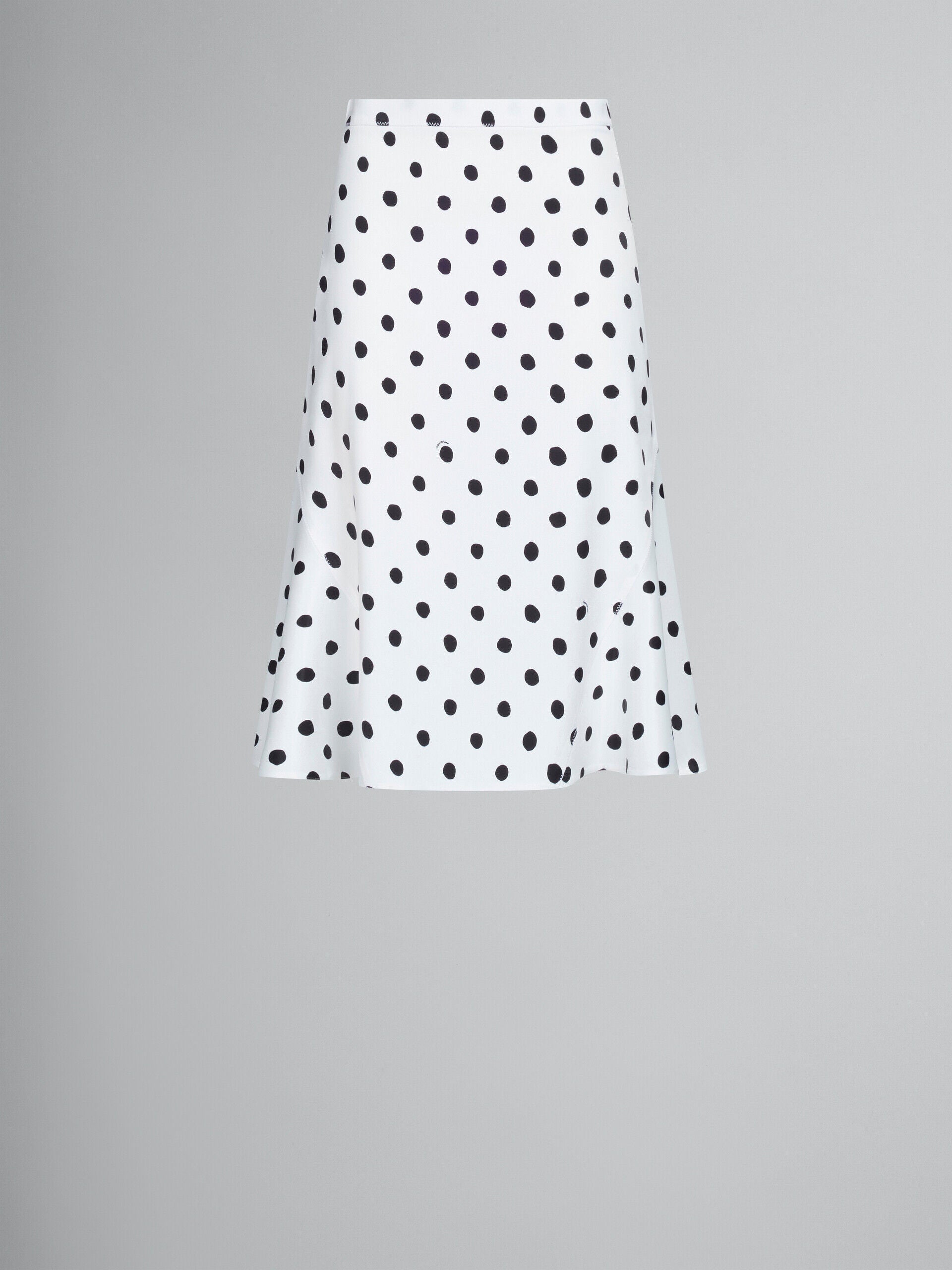 White Fibres Midi Skirt