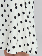 White Fibres Midi Skirt