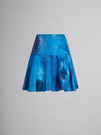 Blue Fibres Mini Skirt