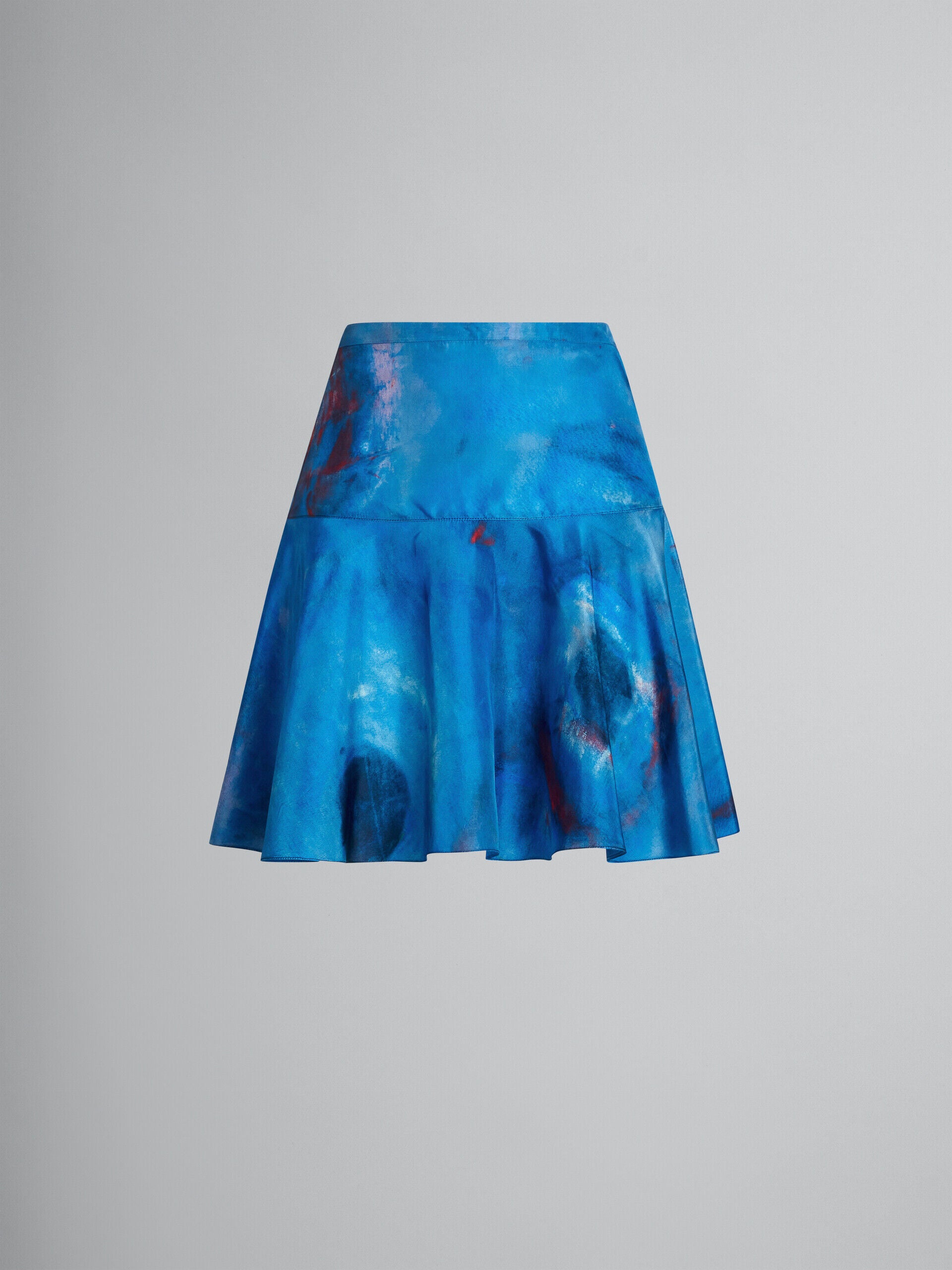 Blue Fibres Mini Skirt