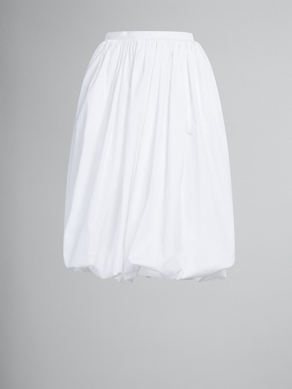 White Fibres Midi Skirt