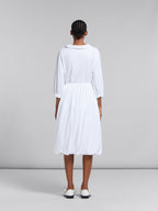 White Fibres Midi Skirt