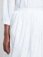 White Fibres Midi Skirt