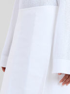 White Fibres Long Skirt