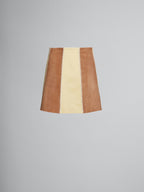 Brown Fibres Mini Skirt