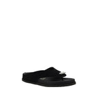 Black Calf Leather Bos Taurus Strap-On Sandals
