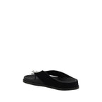 Black Calf Leather Bos Taurus Strap-On Sandals