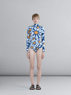 Blue Fibres One-Piece Swimsuit