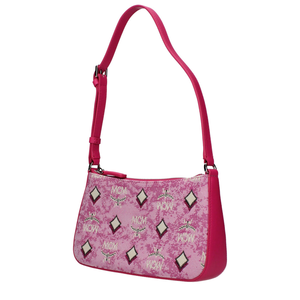 Pink Fabric Crossbody Bag