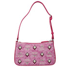Pink Fabric Crossbody Bag