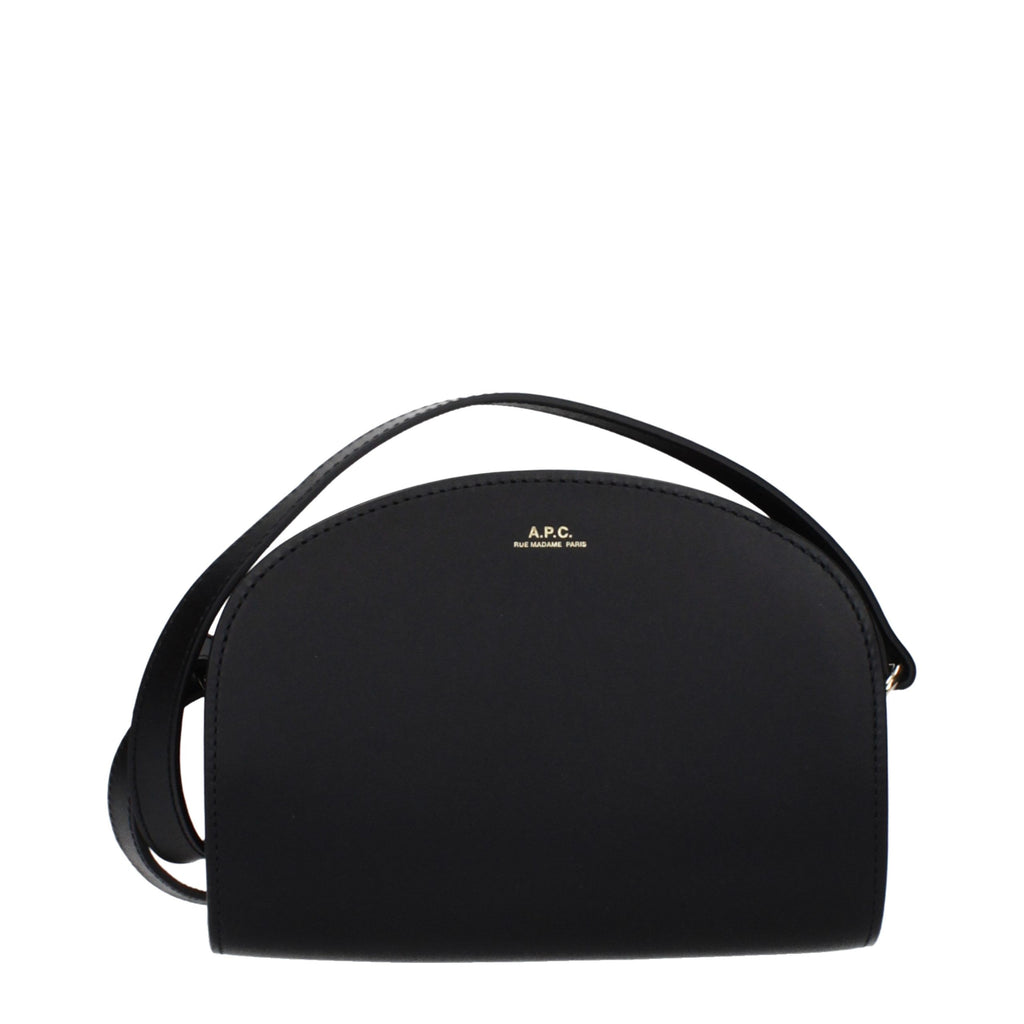 Black Leather Crossbody Bag
