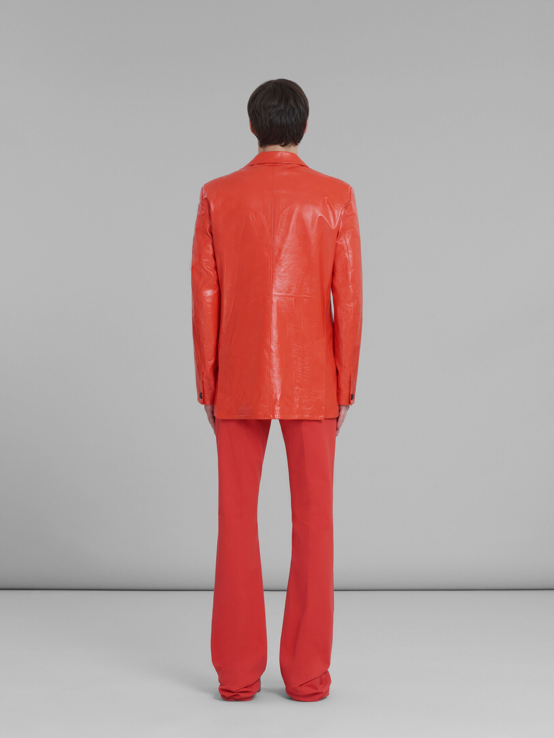 Orange Leather Jacket