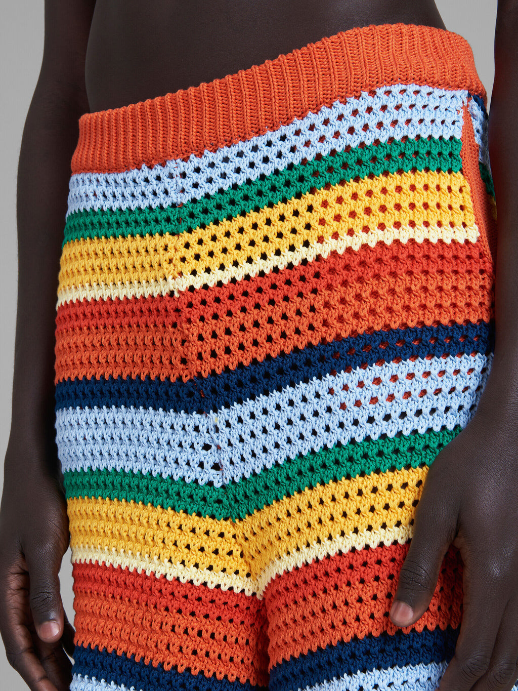 Multicolor Fibres Knee Length