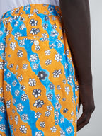 Yellow Fibres Knee Length