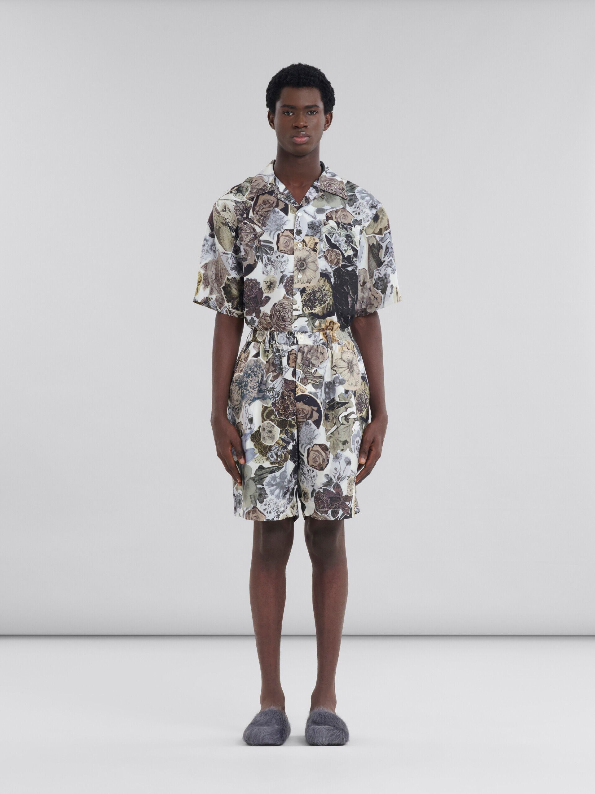 Black Fibres Short And Mini Shorts