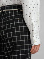 Black Fibres Casual Pants