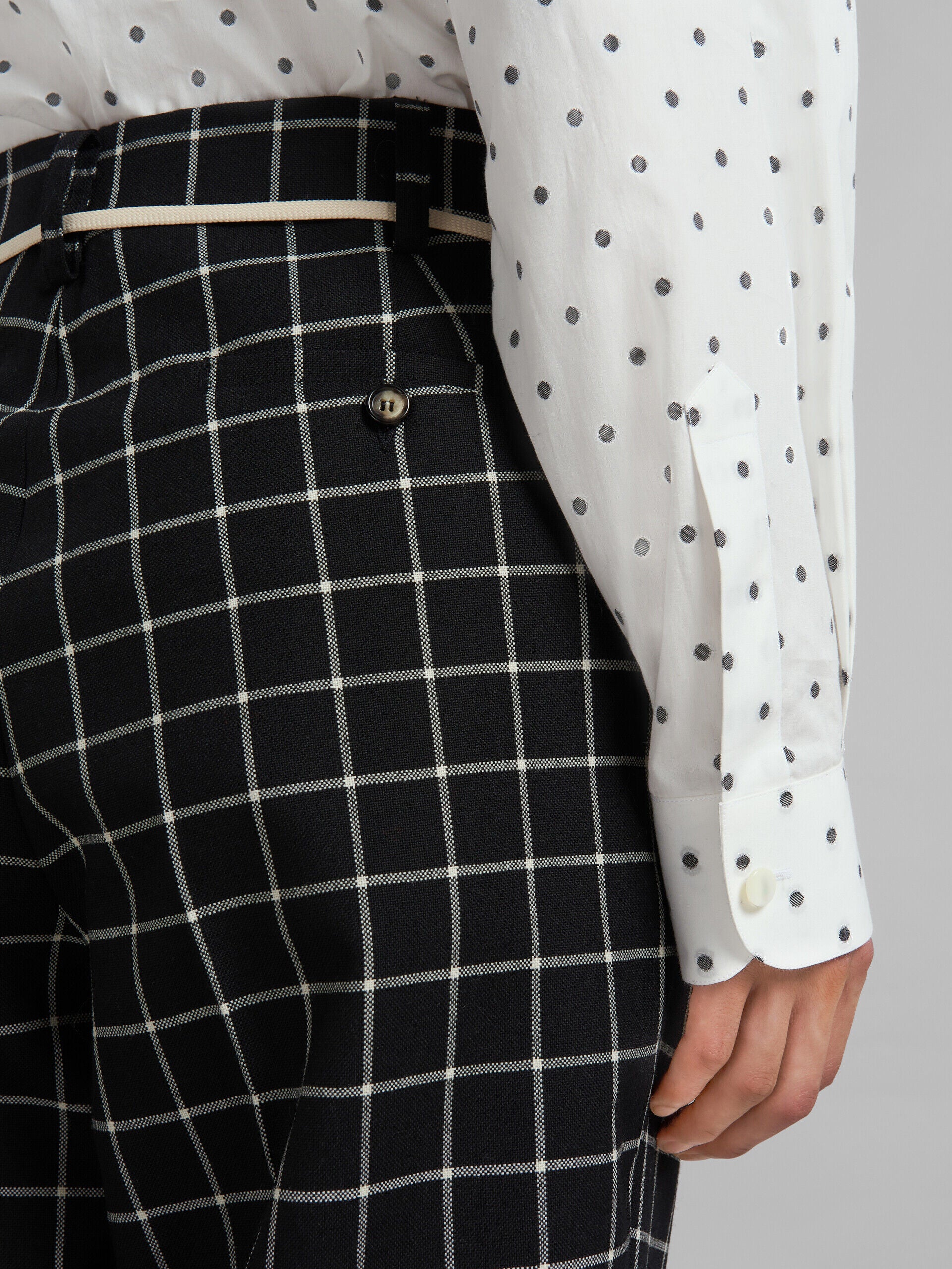 Black Fibres Casual Pants