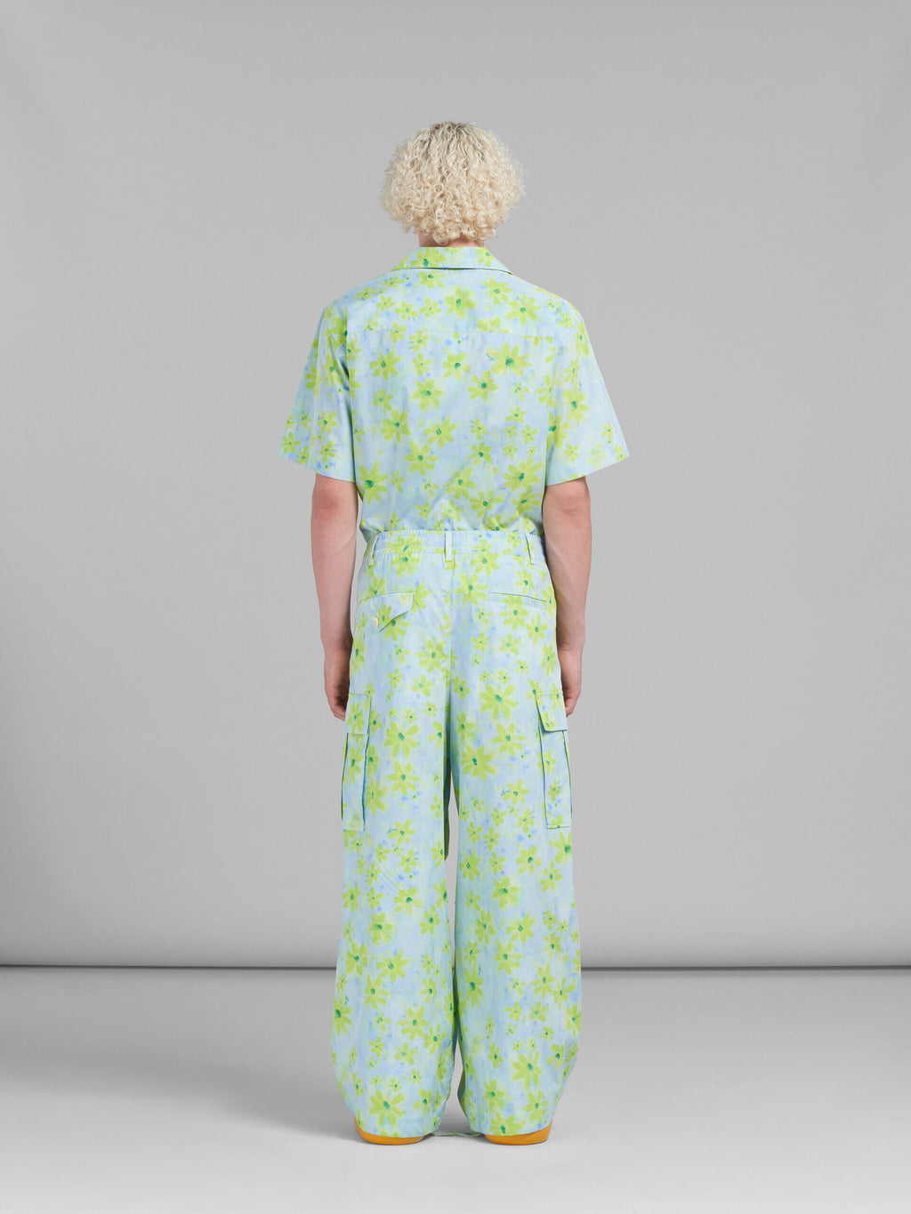 Bicolor Fibres Cargo Shorts