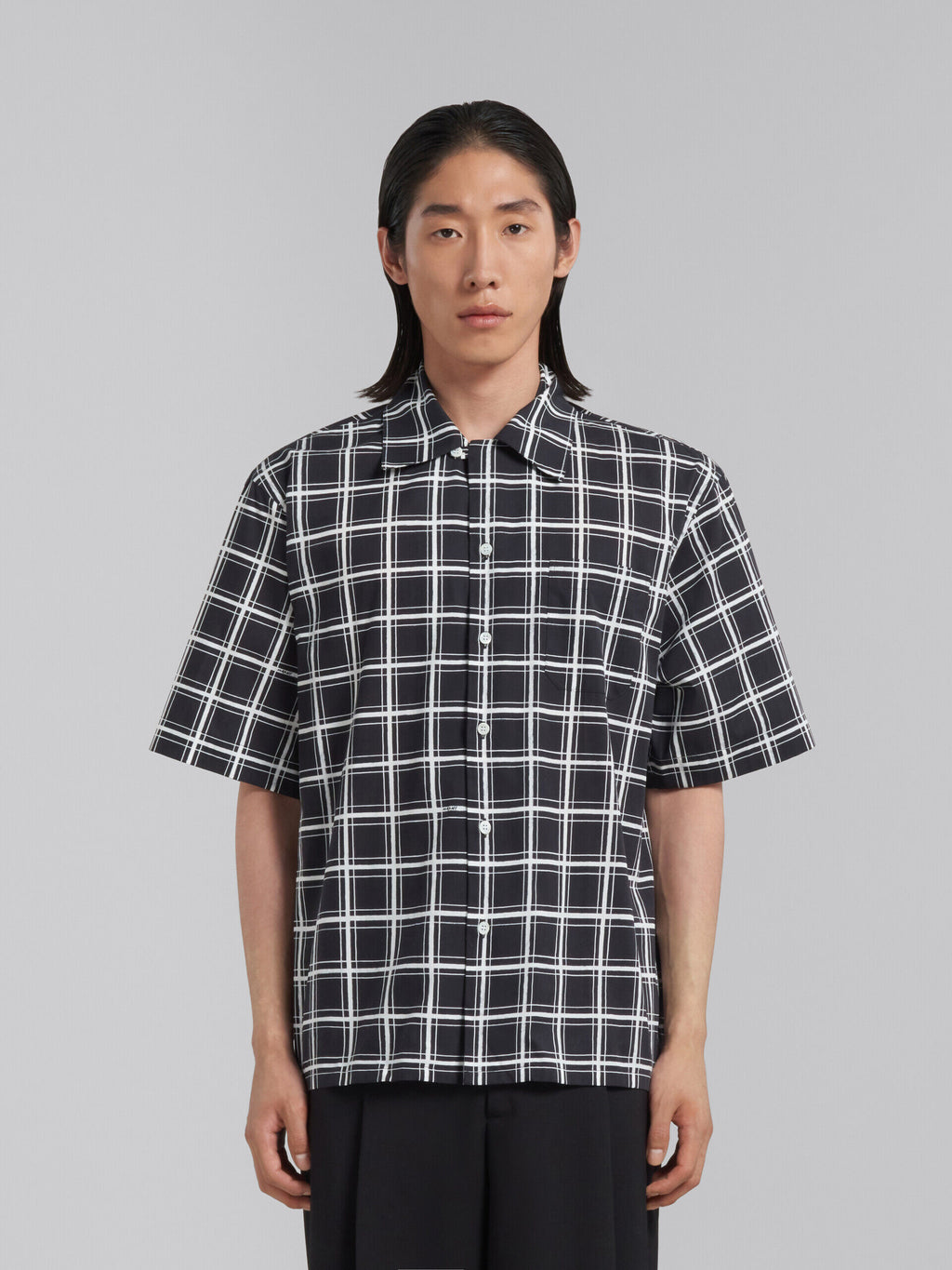 Black Fibres Pattern Shirt