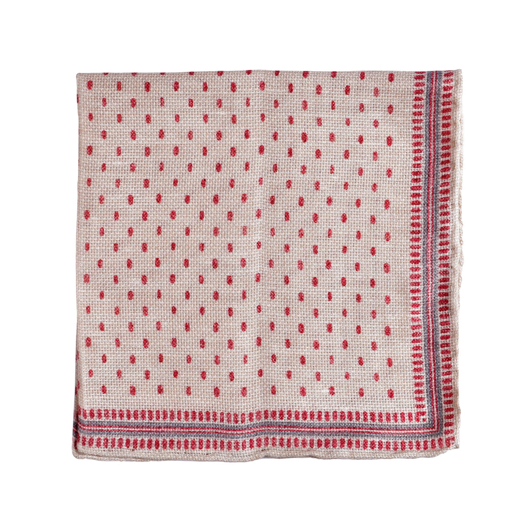 Bicolor Linen Pocket Square