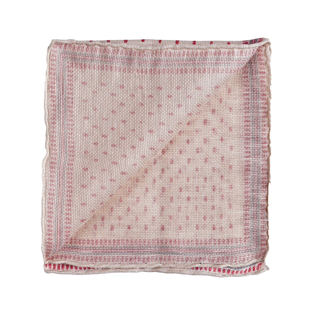 Bicolor Linen Pocket Square