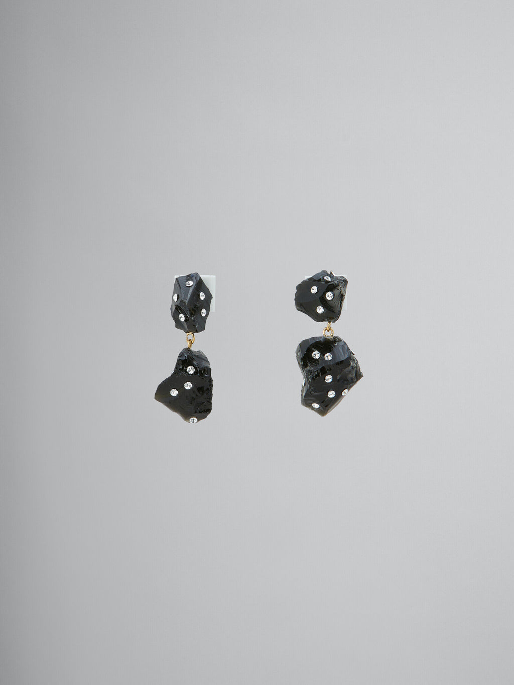 Black Fibres Earrings