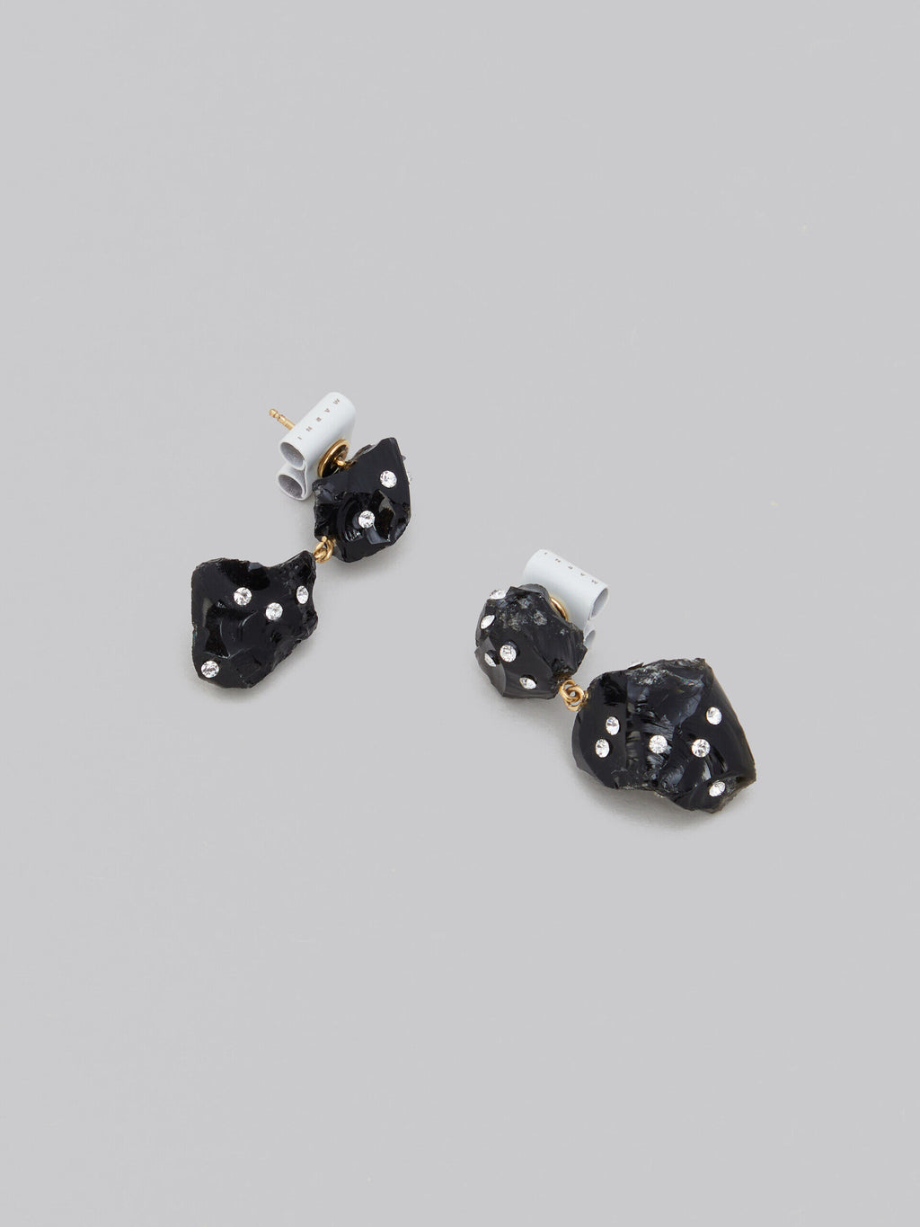 Black Fibres Earrings