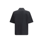 Black Cotton Shortsleeve Shirt