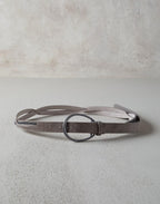 Blue Leather Regular Belt