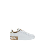 White Calf Leather Bos Taurus Low Top Sneakers